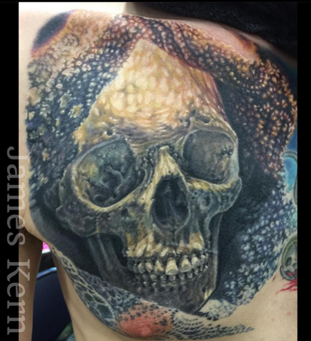 tattoos/ - Laced Skull Tattoo (in-progress) - 115235